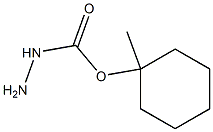 Carbazic acid 1-methylcyclohexyl ester 구조식 이미지
