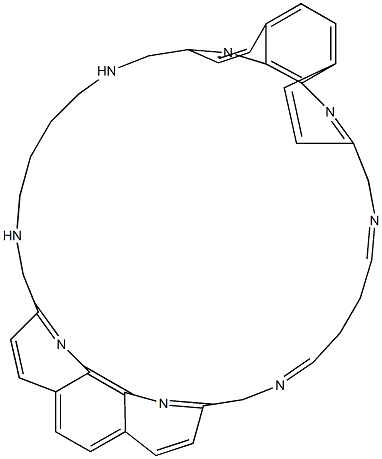 N,N'-[Tetramethylenebis(iminomethylene)bis(1,10-phenanthroline-9,2-diyl)bismethylene]butane-1,4-diimine Structure