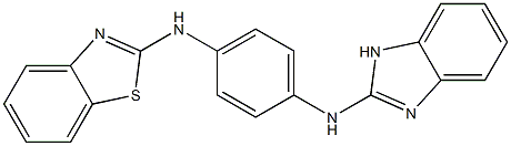 N-(1H-Benzimidazol-2-yl)-N'-(benzothiazol-2-yl)benzene-1,4-diamine Structure