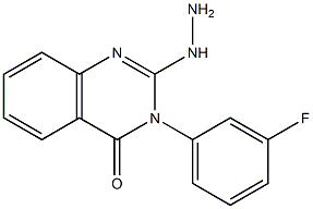 2-Hydrazino-3-(3-fluorophenyl)quinazolin-4(3H)-one Structure