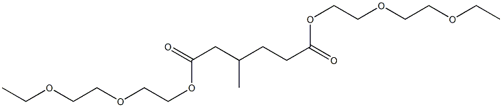 3-Methyladipic acid bis[2-(2-ethoxyethoxy)ethyl] ester Structure
