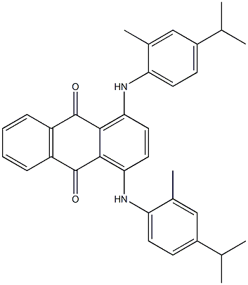1,4-Bis(4-isopropyl-2-methylanilino)anthraquinone Structure