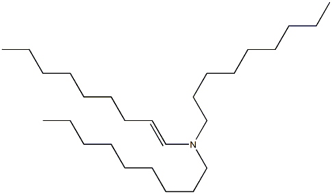 N,N-Dinonyl-1-nonenylamine 구조식 이미지