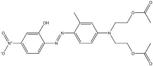 2-[4-Bis(2-acetoxyethyl)amino-2-methylphenylazo]-5-nitrophenol Structure