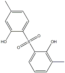 2,2'-Dihydroxy-3,4'-dimethyl[sulfonylbisbenzene] Structure