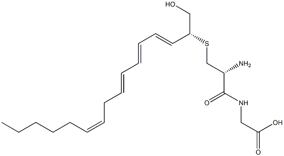 N-[S-[(1R,2E,4E,6E,9Z)-1-(Hydroxymethyl)-2,4,6,9-pentadecatetren-1-yl]-L-cysteinyl]glycine Structure