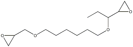 2,2'-[1-Ethyl-1,6-hexanediylbis(oxymethylene)]bis(oxirane) Structure