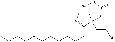 [1-[(Sodiooxycarbonyl)methyl]-4,5-dihydro-1-(2-hydroxyethyl)-2-undecyl-1H-imidazol]-1-ium Structure