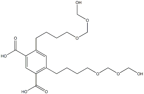 4,6-Bis(8-hydroxy-5,7-dioxaoctan-1-yl)isophthalic acid Structure