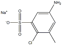 3-Amino-6-chloro-5-methylbenzenesulfonic acid sodium salt Structure