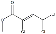 (Z)-2,4,4-Trichloro-2-butenoic acid methyl ester Structure