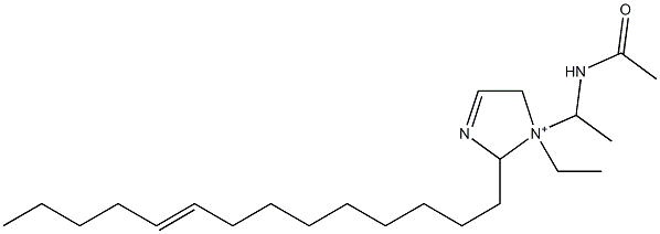 1-[1-(Acetylamino)ethyl]-1-ethyl-2-(9-tetradecenyl)-3-imidazoline-1-ium Structure