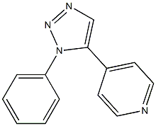 1-Phenyl-5-(4-pyridyl)-1H-1,2,3-triazole Structure