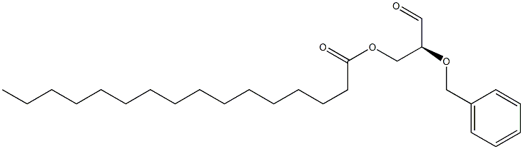 [S,(-)]-2-(Benzyloxy)-3-(palmitoyloxy)propanal 구조식 이미지