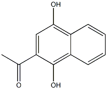 1-(1,4-Dihydroxy-2-naphtyl)ethanone Structure