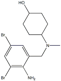 N-Methyl-N-(4-hydroxycyclohexyl)-2-amino-3,5-dibromobenzenemethanamine 구조식 이미지