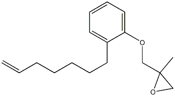 2-(6-Heptenyl)phenyl 2-methylglycidyl ether Structure