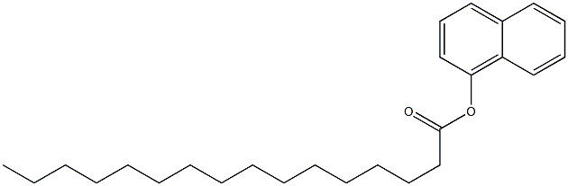 Palmitic acid 1-naphtyl ester Structure