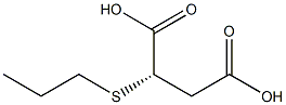 [S,(-)]-(Propylthio)succinic acid Structure