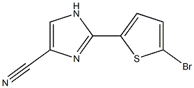 2-(5-Bromothiophen-2-yl)-1H-imidazole-4-carbonitrile 구조식 이미지