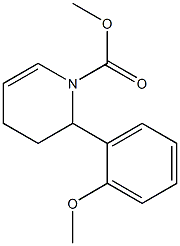 2-(2-Methoxyphenyl)-1,2,3,4-tetrahydropyridine-1-carboxylic acid methyl ester Structure