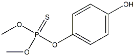 Thiophosphoric acid O,O-dimethyl O-(4-hydroxyphenyl) ester Structure