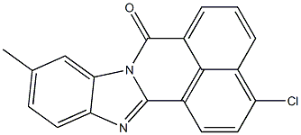 3-Chloro-10-methyl-7H-benzimidazo[2,1-a]benz[de]isoquinolin-7-one Structure