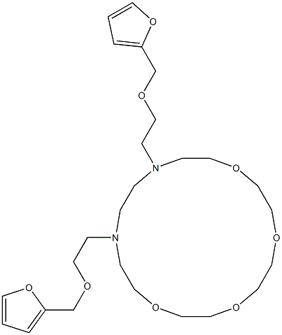 N,N'-Bis[2-[(furan-2-yl)methoxy]ethyl]-N,N'-(3,6,9,12-tetraoxatetradecane-1,14-diyl)ethane-1,2-diamine 구조식 이미지