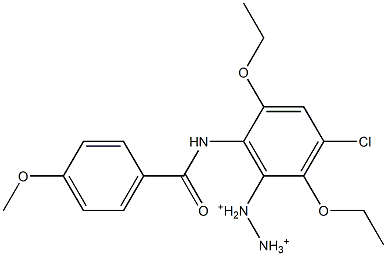 4-Methoxy-2',5'-diethoxy-4'-chloro-6'-diazoniobenzanilide 구조식 이미지