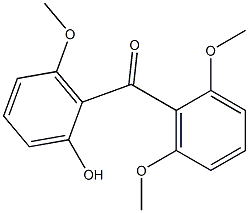 2-Hydroxy-2',6,6'-trimethoxybenzophenone Structure