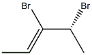 [Z,R,(+)]-3,4-Dibromo-2-pentene 구조식 이미지