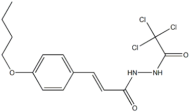 N'-(Trichloroacetyl)-3-(p-butoxyphenyl)acrylic acid hydrazide Structure