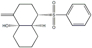 (4S,4aS,8aS)-8a-Hydroxy-1-methylene-4-(phenylsulfonyl)decahydronaphthalene Structure