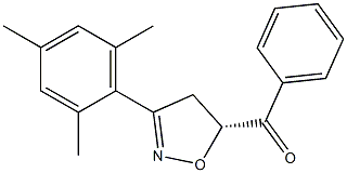 (5R)-3-Mesityl-5-benzoyl-2-isoxazoline Structure