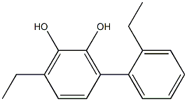 3-(2-Ethylphenyl)-6-ethylbenzene-1,2-diol Structure