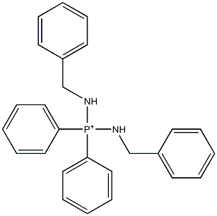 Diphenylbis(benzylamino)phosphonium 구조식 이미지