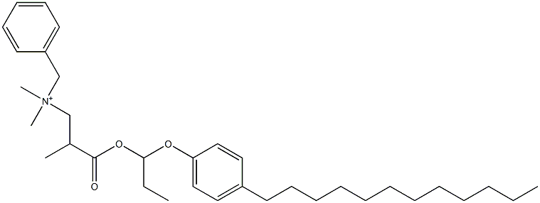 N,N-Dimethyl-N-benzyl-N-[2-[[1-(4-dodecylphenyloxy)propyl]oxycarbonyl]propyl]aminium Structure