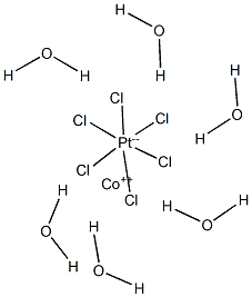 Cobalt hexachloroplatinate(IV) hexahydrate 구조식 이미지