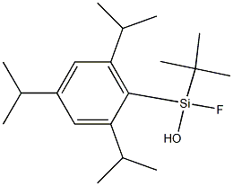 tert-Butylfluoro(2,4,6-triisopropylphenyl)silanol 구조식 이미지