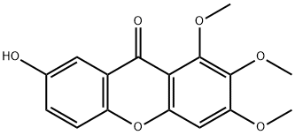 1,2,3-Trimethoxy-7-hydroxyxanthone Structure