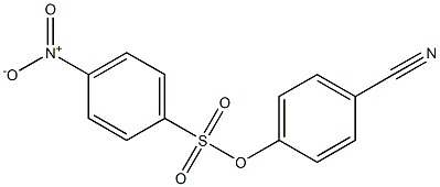 4-Nitrobenzenesulfonic acid 4-cyanophenyl ester 구조식 이미지