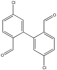5,5'-Dichlorobiphenyl-2,2'-dicarbaldehyde Structure