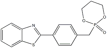 2-[4-(2-Benzothiazolyl)phenylmethyl]1,3,2-dioxaphosphorinan-2-one Structure