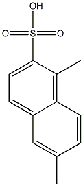 1,6-Dimethyl-2-naphthalenesulfonic acid Structure