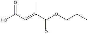 2-Methylfumaric acid 1-propyl ester Structure