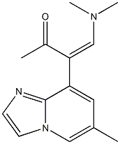 6-Methyl-8-[1-[(dimethylamino)methylene]-2-oxopropyl]imidazo[1,2-a]pyridine 구조식 이미지