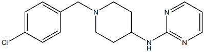 N-[1-(p-Chlorobenzyl)-4-piperidyl]-2-pyrimidinamine 구조식 이미지