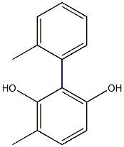 2-(2-Methylphenyl)-6-methylbenzene-1,3-diol 구조식 이미지