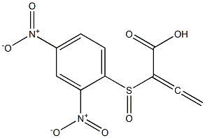 2-[(2,4-Dinitrophenyl)sulfinyl]-2,3-butadienoic acid 구조식 이미지