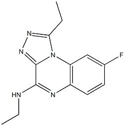 4-Ethylamino-1-ethyl-8-fluoro[1,2,4]triazolo[4,3-a]quinoxaline Structure